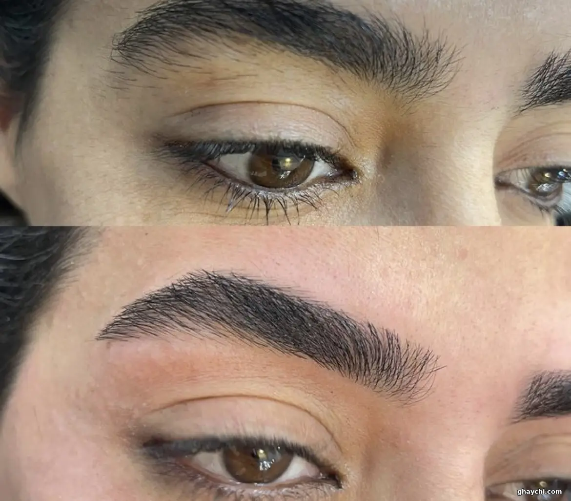 نمونه کار ابرو — اصلاح ابرو زنانه در تهرانپارس، تهران — ریحانه رضایی