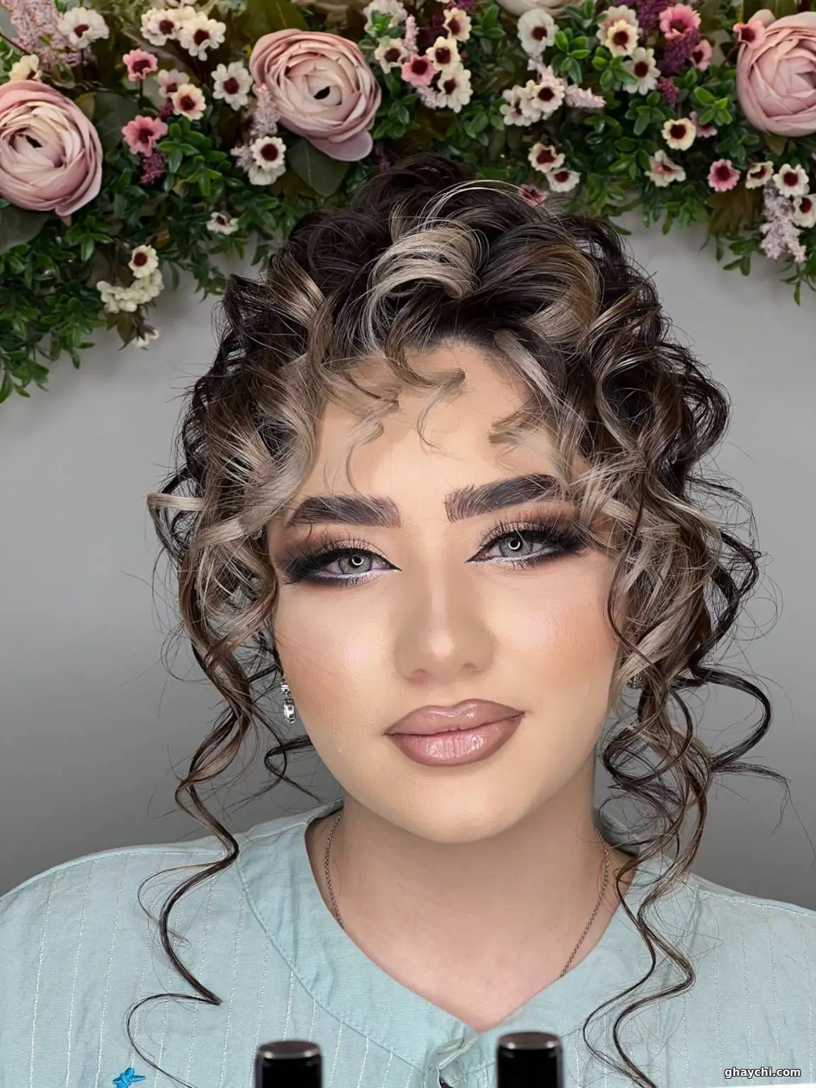 نمونه کار مو — شینیون و کرلی زنانه در تبریز، تبریز — رخ آرا