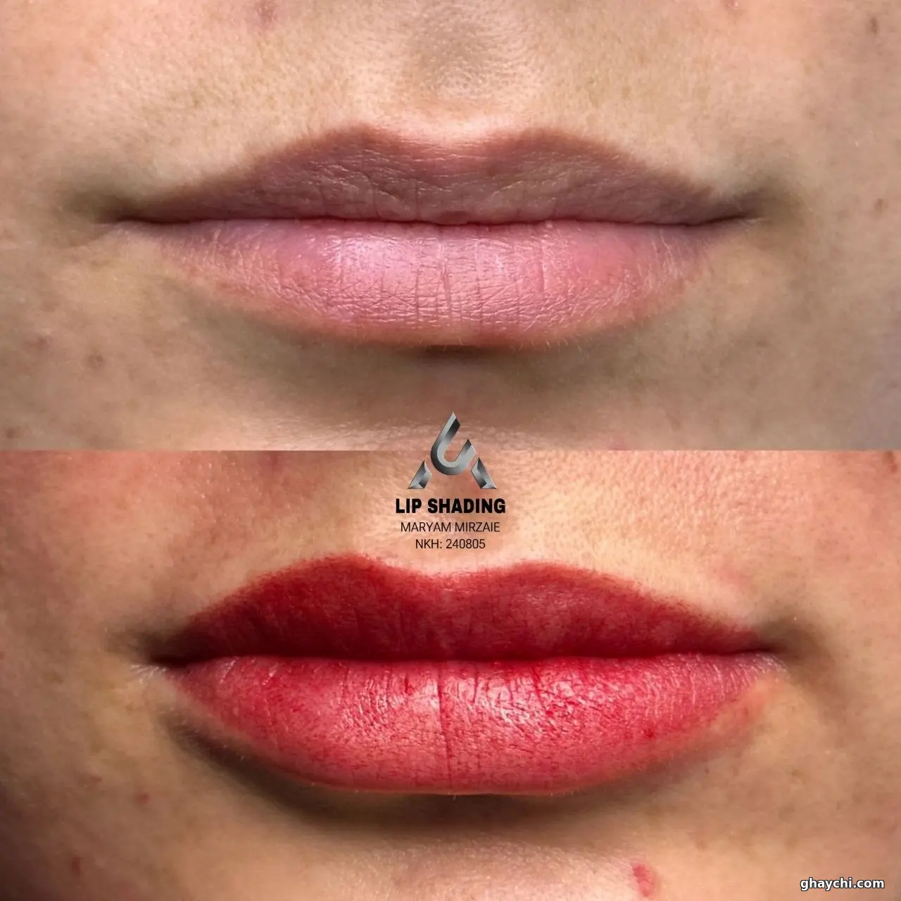 نمونه کار آرایش دائم — شیدینگ لب زنانه در شهریار، شهریار — مریم میرزایی