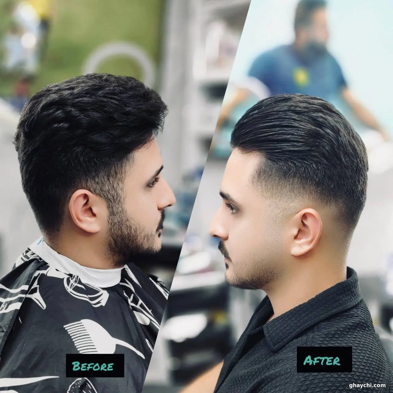 نمونه کار موی سر — اصلاح مو مردانه در زعفرانیه، تهران — اشکان بهادر