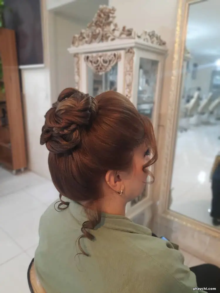 نمونه کار مو — شینیون و کرلی زنانه در اصفهان، اصفهان — بدری جوانی