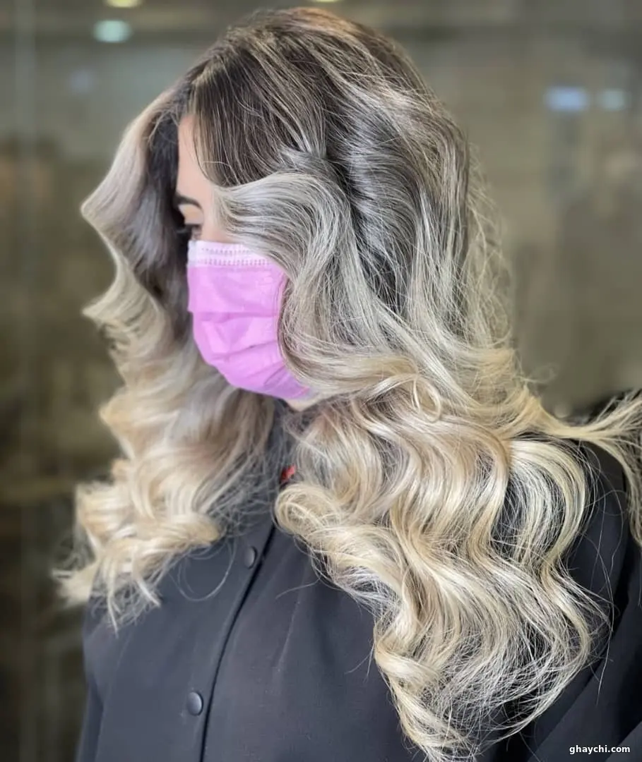 نمونه کار مو — مش و هایلایت زنانه در خیابان شهران، تهران — سالن زیبایی مانالیا
