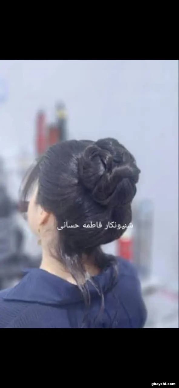 نمونه کار مو — شینیون و کرلی زنانه در گلستان، اهواز — فاطمه حسانی