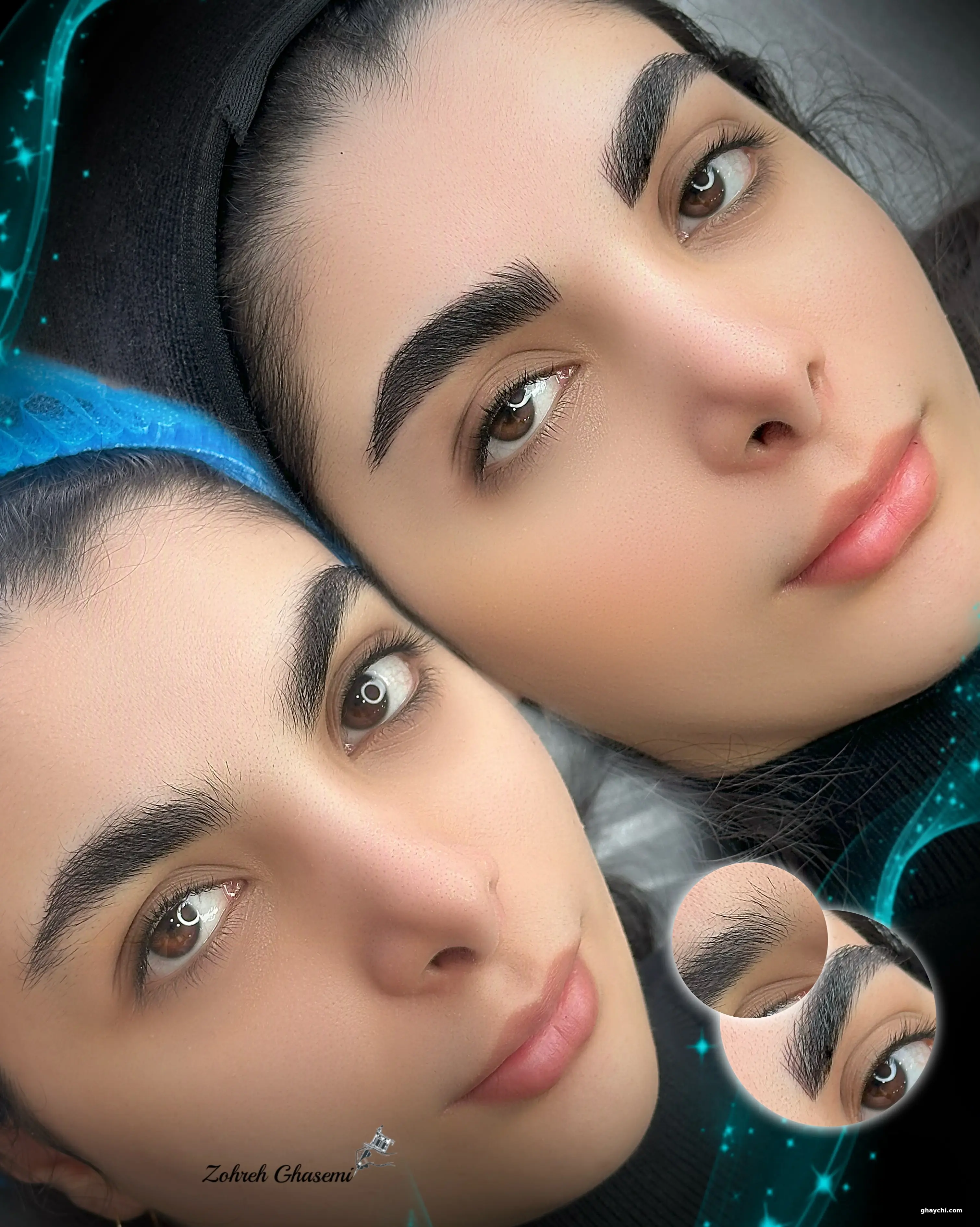 نمونه کار آرایش دائم — میکروپیگمنتیشن زنانه در بلوار فردوس، تهران — زهره قاسمی