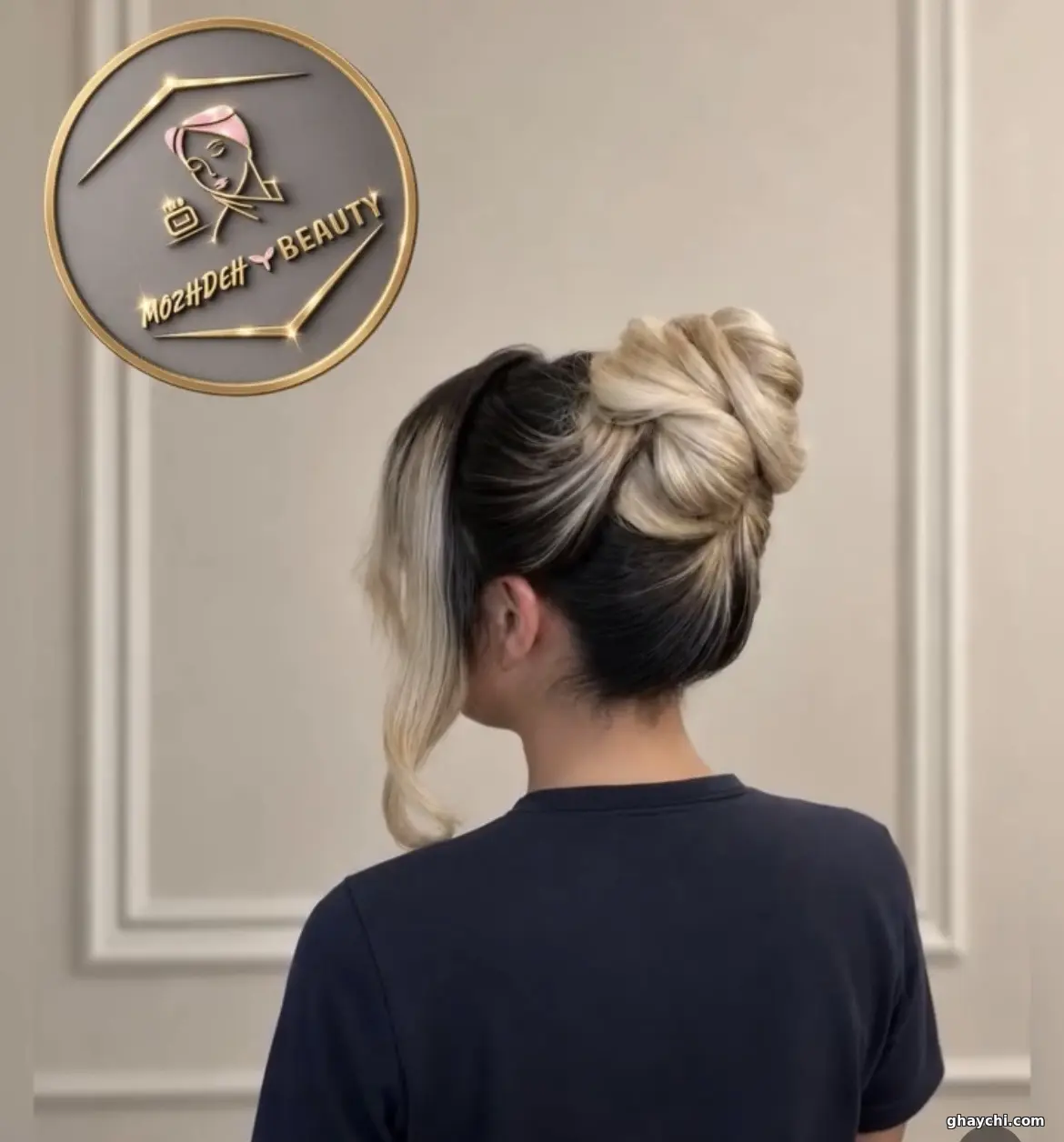 نمونه کار مو — شینیون و کرلی زنانه در پاسداران، تهران — مژده قانع پور