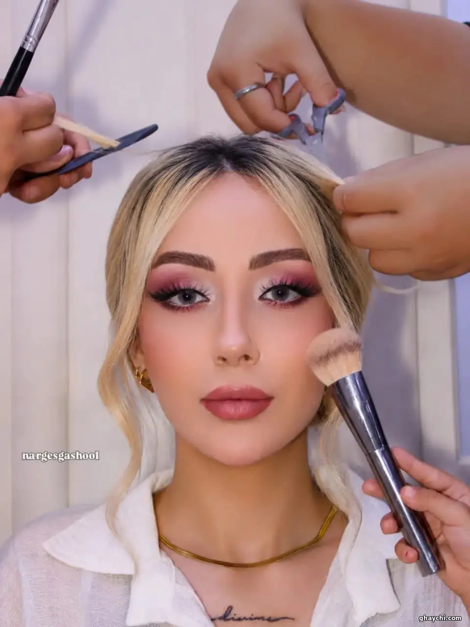 نمونه کار عروس — میکاپ عروس زنانه در ملک شهر، اصفهان — نرگس گشول